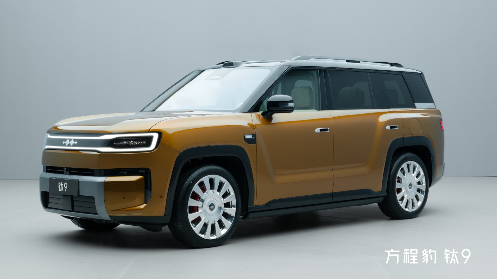 BYD Fang Cheng Bao Tai 9 SUV ve Shark kamyonetin bir bayide yan yana görüntüsü